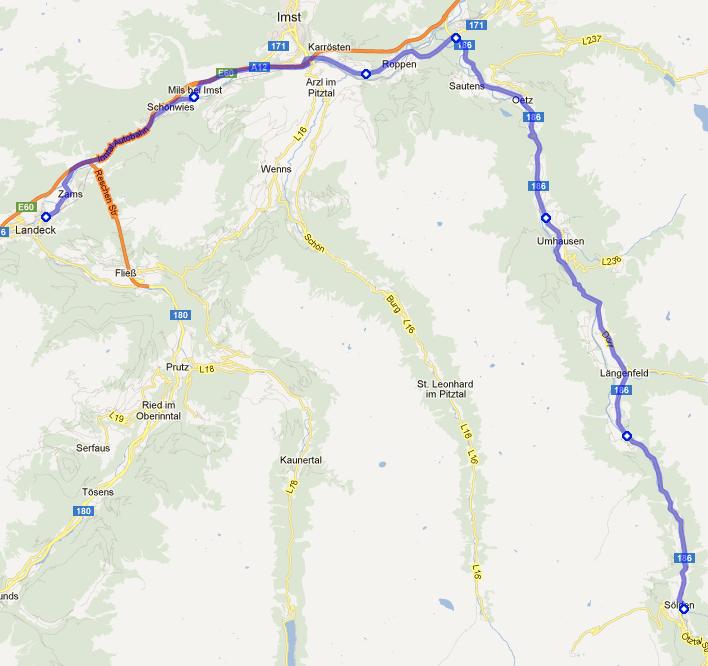 Landeck - Soelden - Landeck